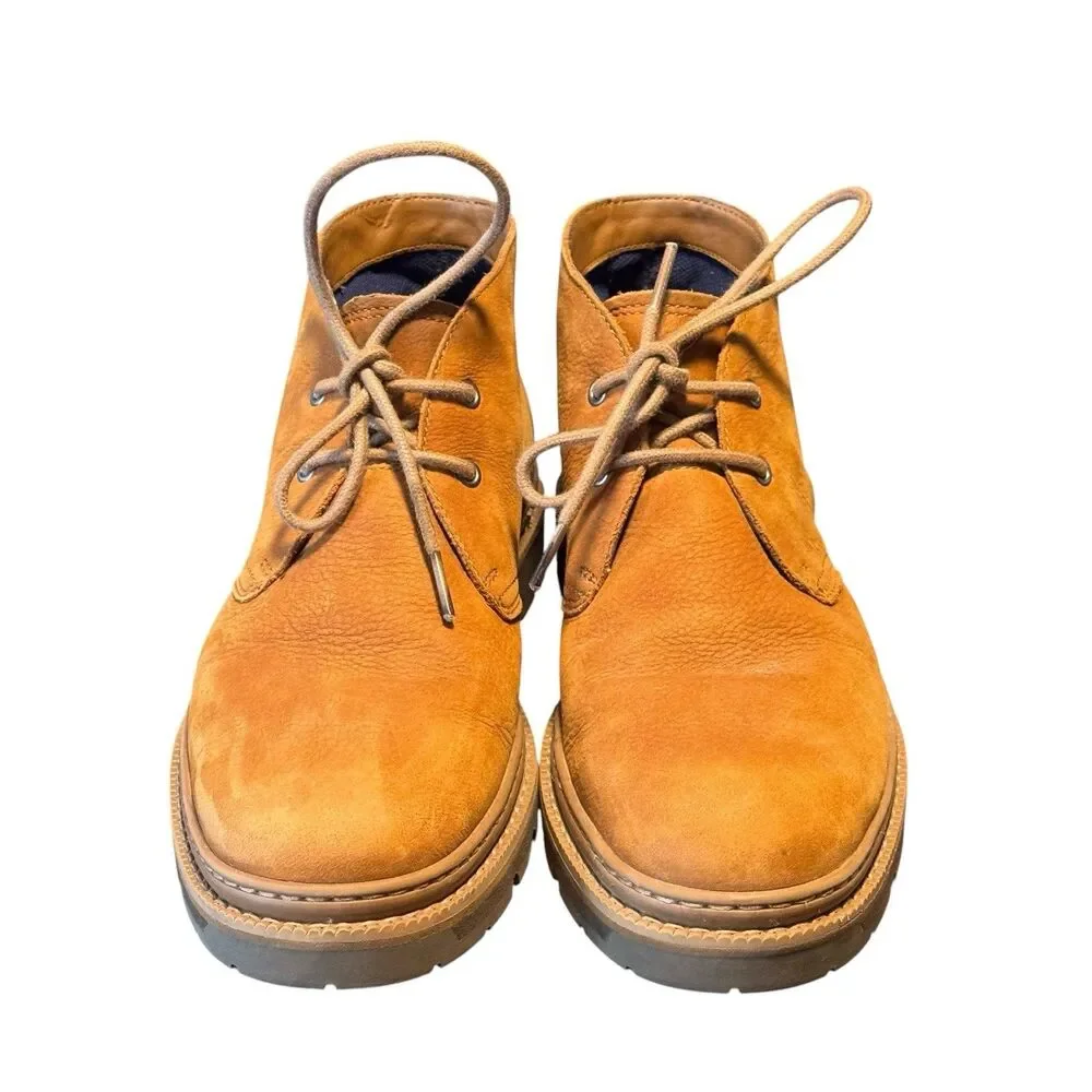 Timberland Mens 7.5 Port Union Waterproof Chukka Boots Brown TimberDry Leather